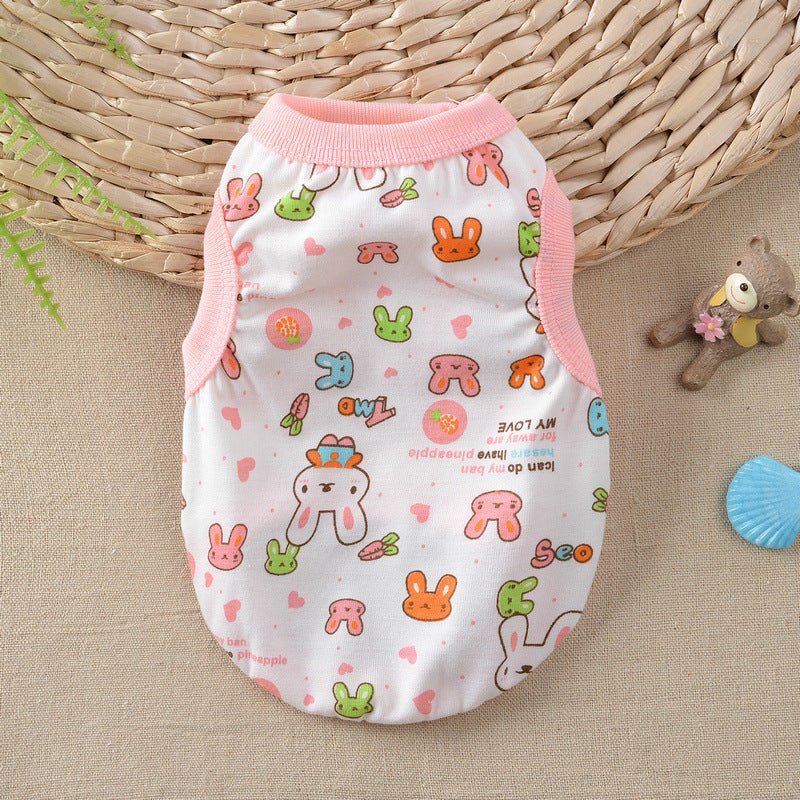 Floral Small Dog Teddy Milk Vest | Luxury Home Accessories | Heulog Glow