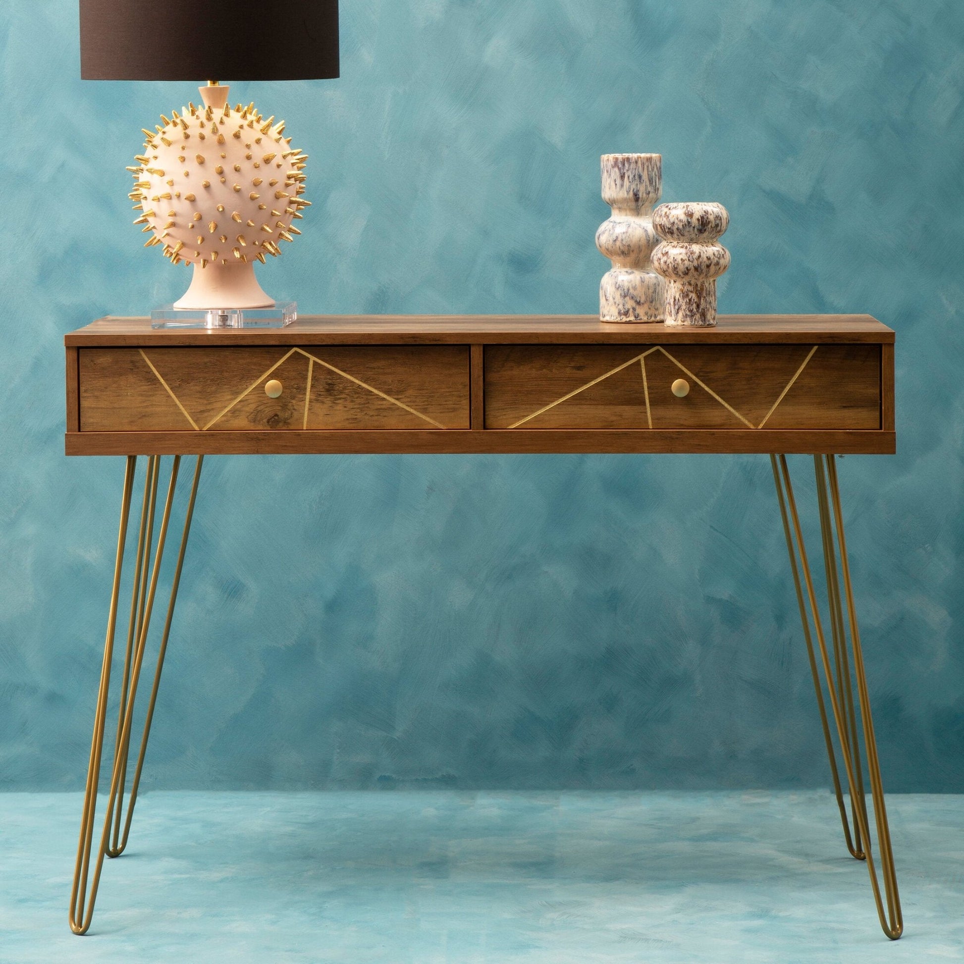 Flori Console Table with 2 Drawers | Luxury Home Accessories | Heulog Glow