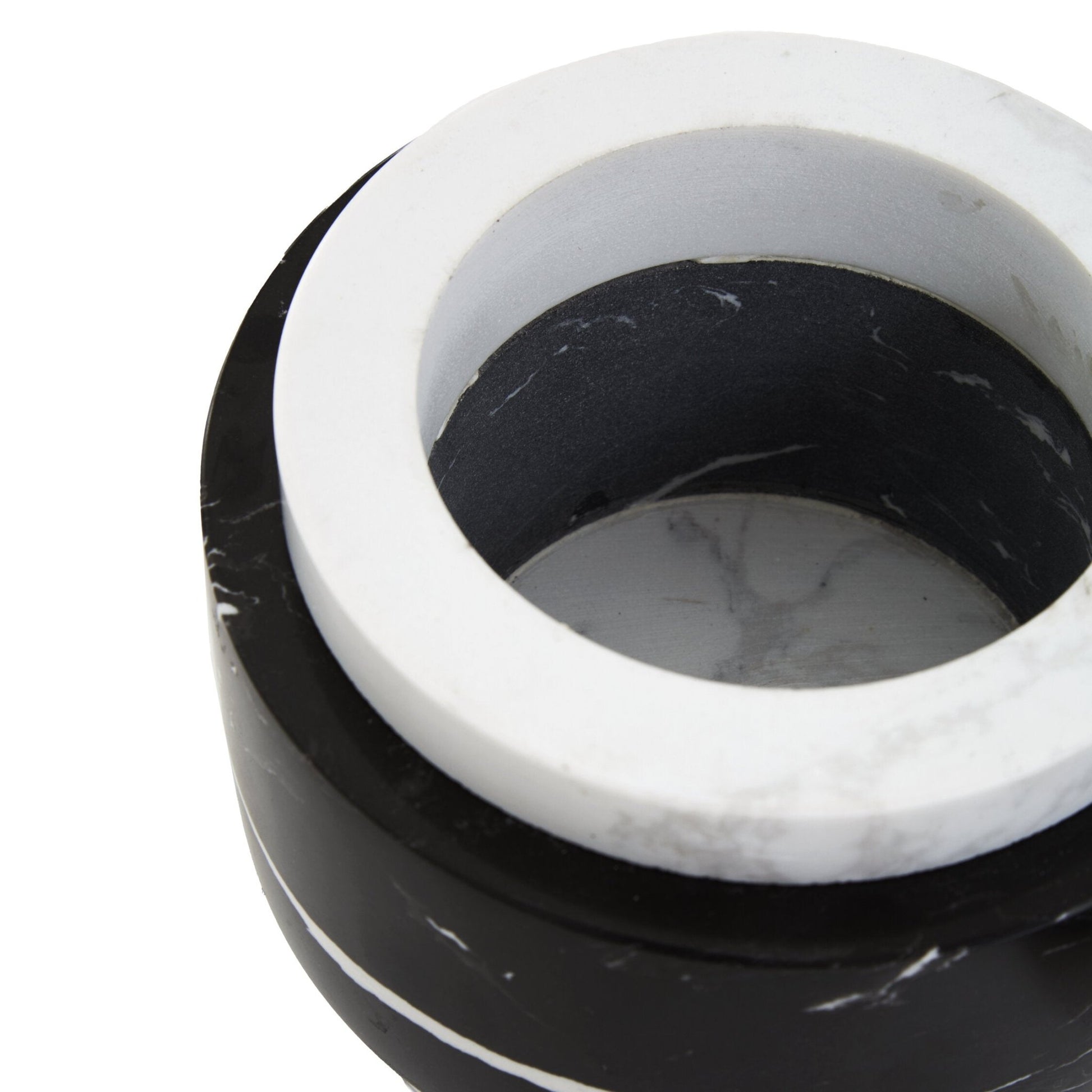 Flos Black Marble Storage Jar | Luxury Home Accessories | Heulog Glow