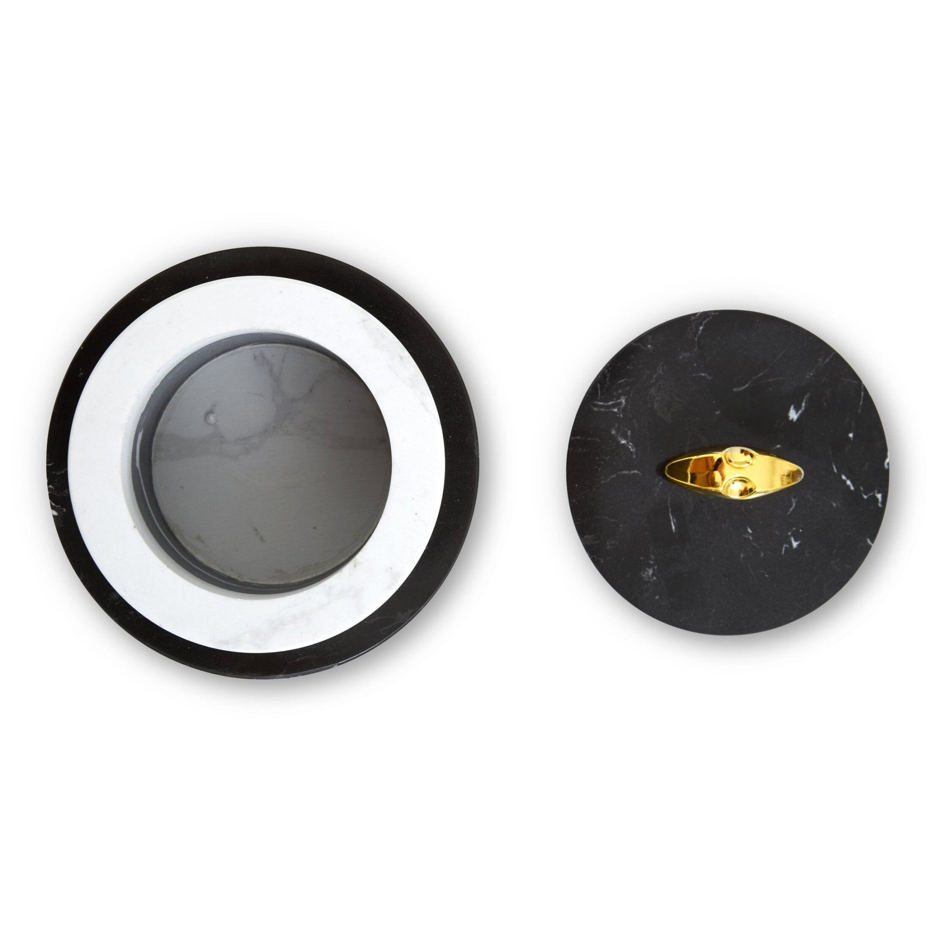 Flos Black Marble Storage Jar | Luxury Home Accessories | Heulog Glow