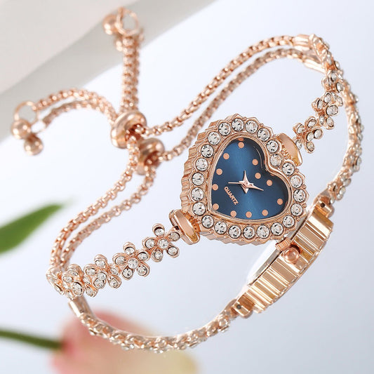 Flower Chain Diamond-embedded Love Women's Elegant All-match Watch | Luxury Home Accessories | Heulog Glow