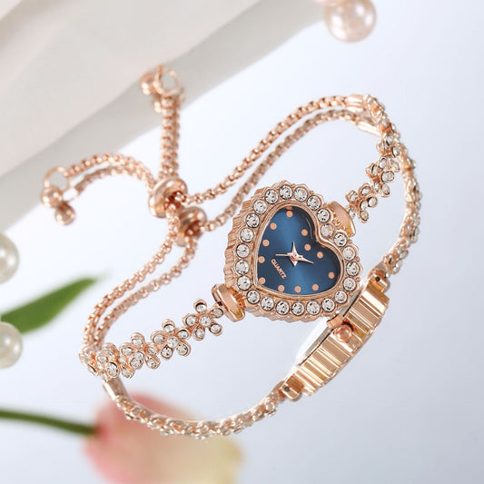 Flower Chain Diamond-embedded Love Women's Elegant All-match Watch | Luxury Home Accessories | Heulog Glow