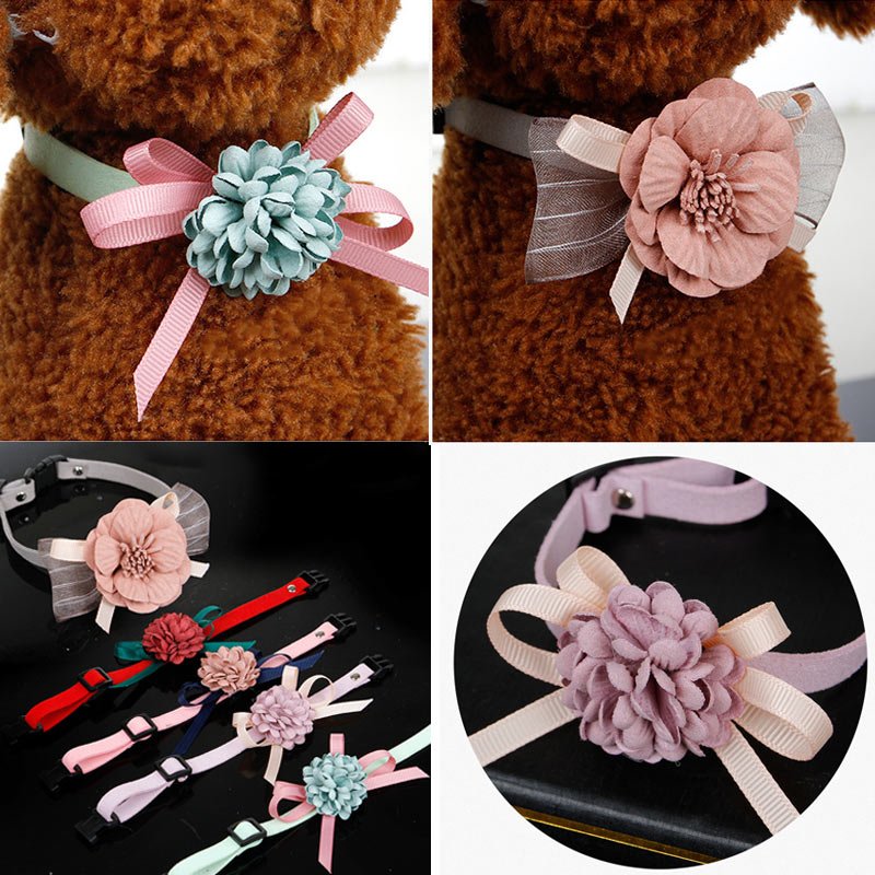 Flower Pet Collar Necklace | Luxury Home Accessories | Heulog Glow