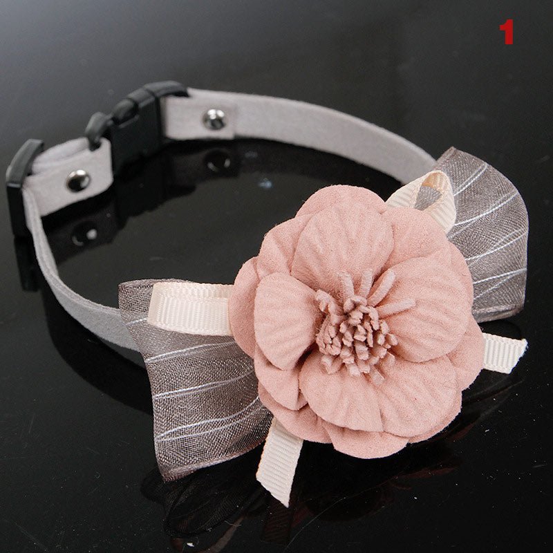 Flower Pet Collar Necklace | Luxury Home Accessories | Heulog Glow