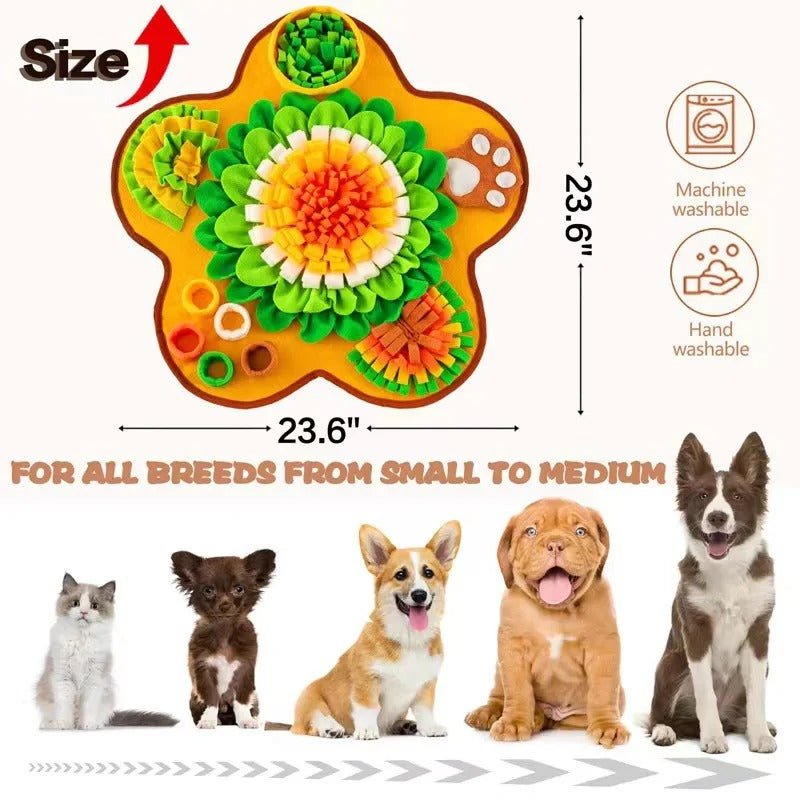 Flower-shaped Dog Cat Olfactory Training Pad | Luxury Home Accessories | Heulog Glow