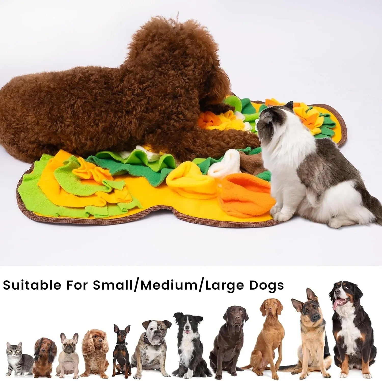 Flower-shaped Dog Cat Olfactory Training Pad | Luxury Home Accessories | Heulog Glow