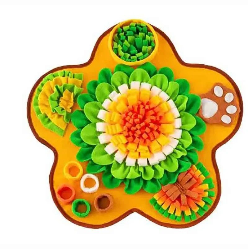 Flower-shaped Dog Cat Olfactory Training Pad | Luxury Home Accessories | Heulog Glow