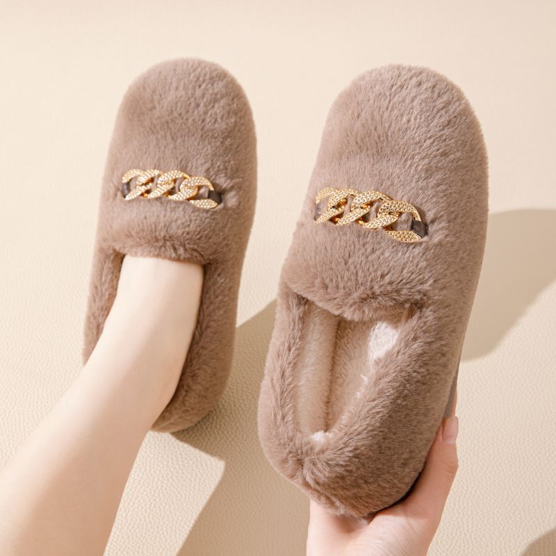 Fluffy Shoes Female All-matching Flat | Luxury Home Accessories | Heulog Glow