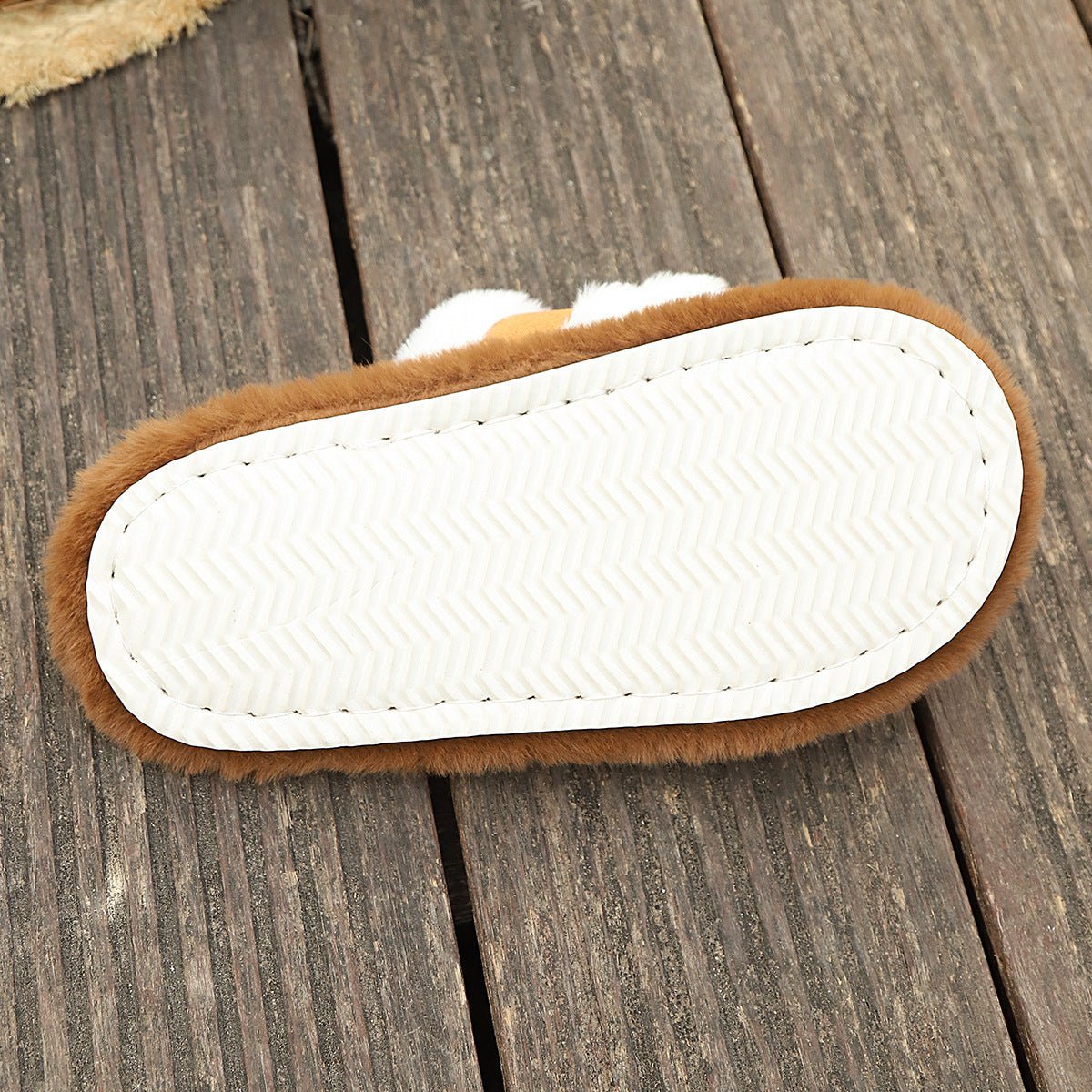 Fluffy Slippers Cross Strap Stitching Warm Casual Platform Slippers | Luxury Home Accessories | Heulog Glow