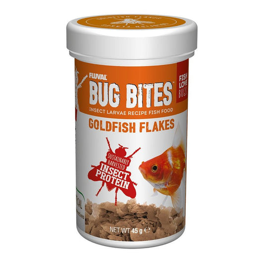 Fluval Bug Bites Goldfish Flakes 45g | Luxury Home Accessories | Heulog Glow