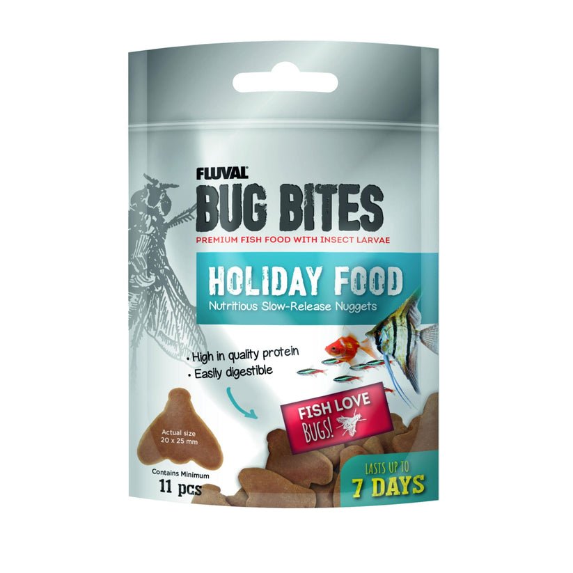 Fluval Bug Bites Holiday/Weekend Feeder 20g | Luxury Home Accessories | Heulog Glow