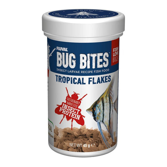 Fluval Bug Bites Tropical Flakes 45g | Luxury Home Accessories | Heulog Glow