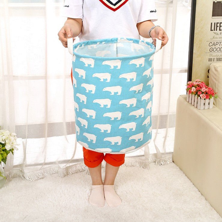 Foldable laundry basket, cotton and linen laundry basket, bathroom, laundry, dirty clothes, dirty clothes, toy storage basket | Luxury Home Accessories | Heulog Glow
