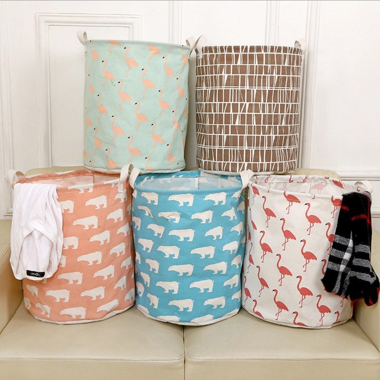 Foldable laundry basket, cotton and linen laundry basket, bathroom, laundry, dirty clothes, dirty clothes, toy storage basket | Luxury Home Accessories | Heulog Glow