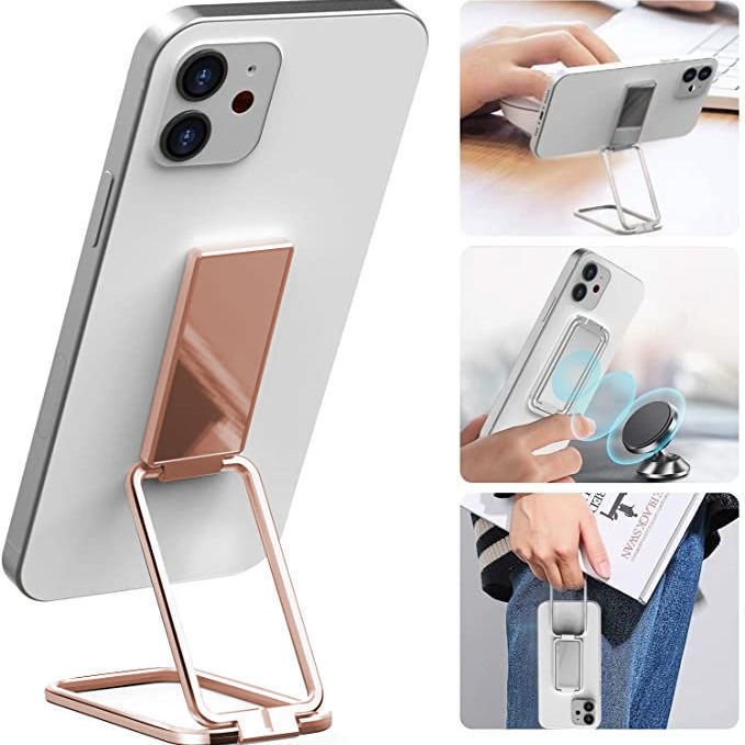Foldable Mobile Phone Holder Ring Buckle Retractable Desktop CellPhone Stand Car Magnetic Bracket Office Accessories | Luxury Home Accessories | Heulog Glow