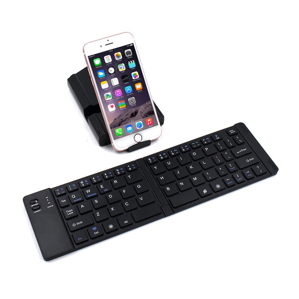 Folding Metal Bluetooth Foldable Keyboard Mini Bluetooth Wireless | Luxury Home Accessories | Heulog Glow