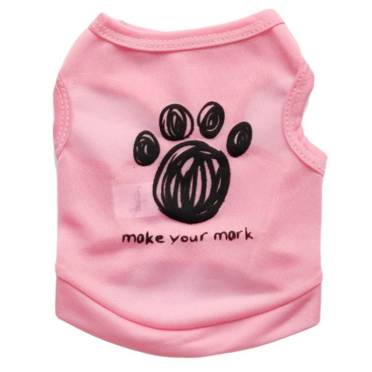 Footprints pet vest | Luxury Home Accessories | Heulog Glow