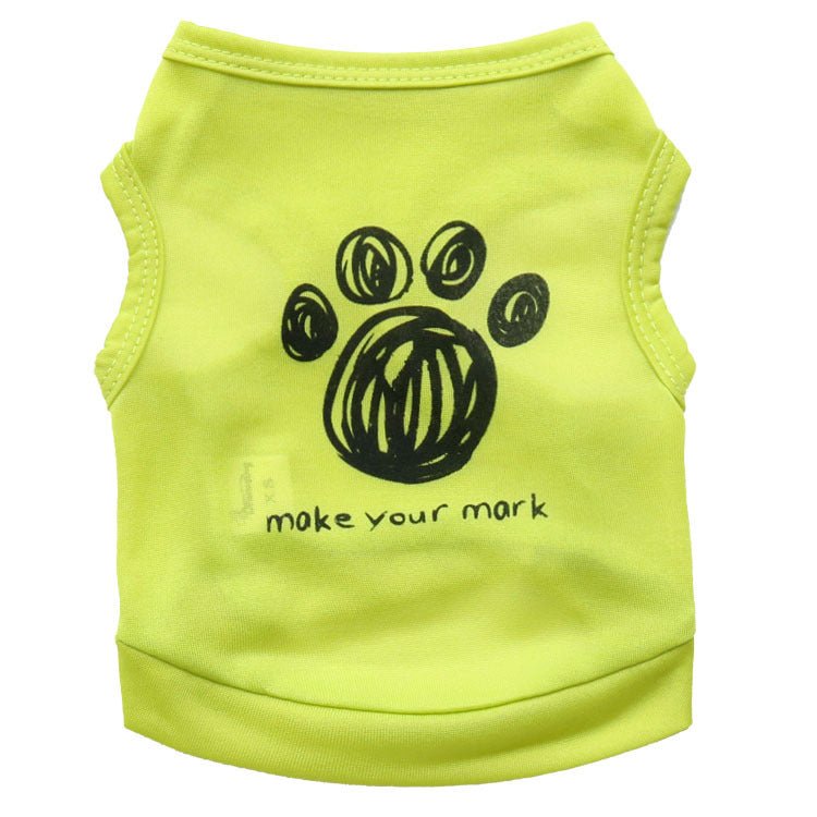 Footprints pet vest | Luxury Home Accessories | Heulog Glow