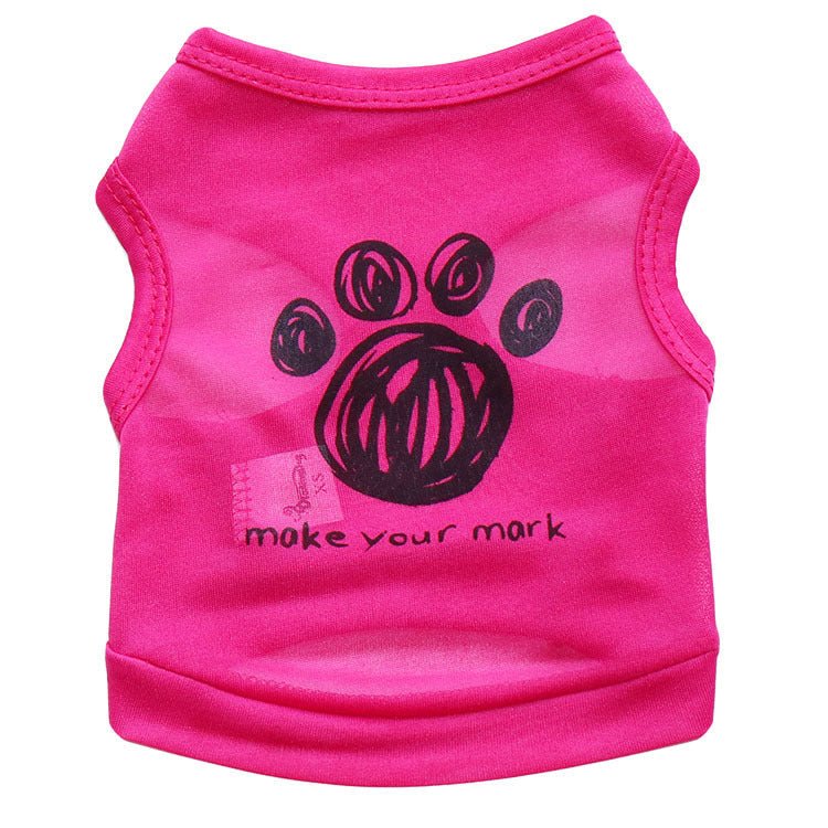 Footprints pet vest | Luxury Home Accessories | Heulog Glow