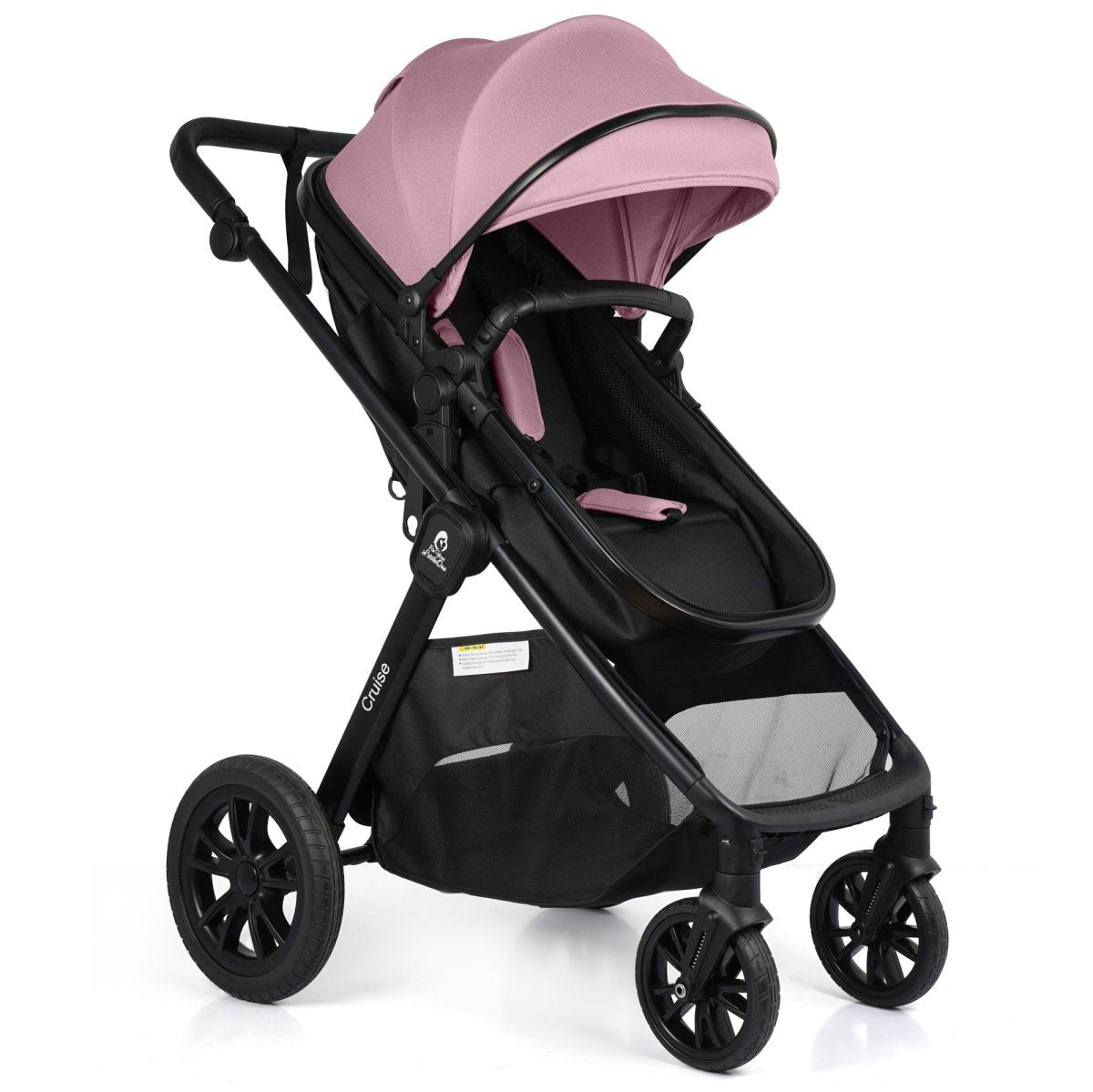 For Your Little One Cruise 3 In 1 Travel System With Car Seat - Blush Rose (Free Cupholder And Seat Liner Included!) | Luxury Home Accessories | Heulog Glow