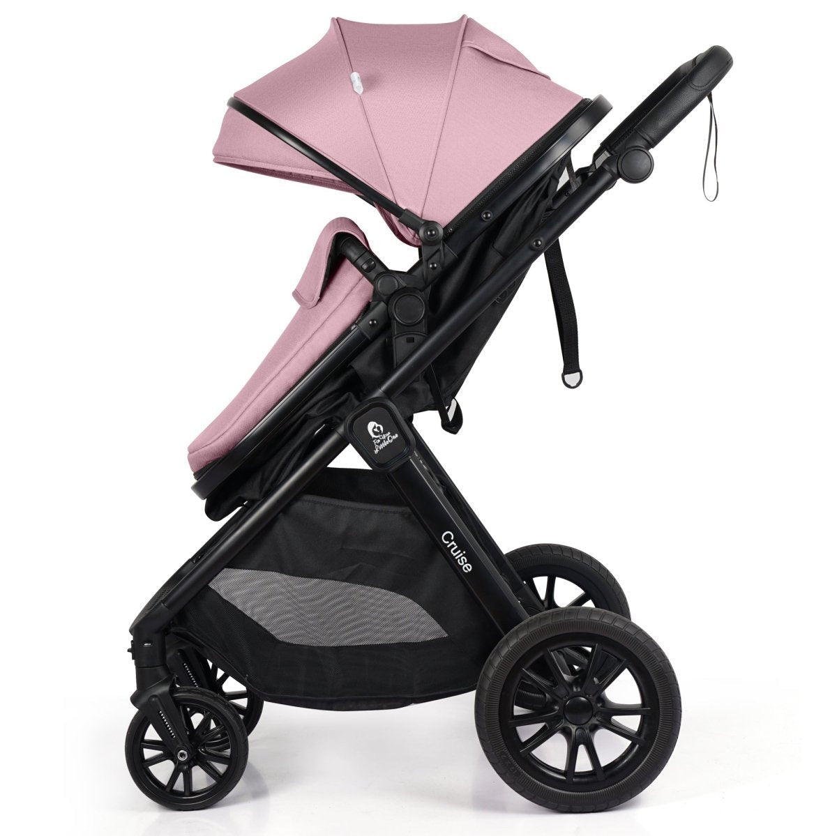 For Your Little One Cruise 3 In 1 Travel System With Car Seat - Blush Rose (Free Cupholder And Seat Liner Included!) | Luxury Home Accessories | Heulog Glow