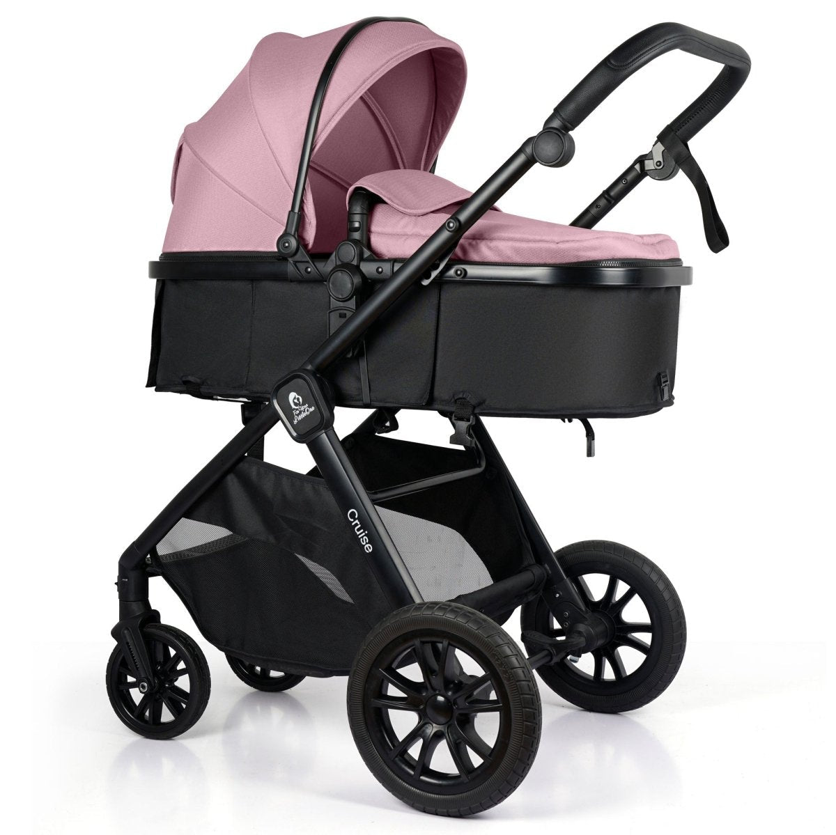 For Your Little One Cruise 3 In 1 Travel System With Car Seat - Blush Rose (Free Cupholder And Seat Liner Included!) | Luxury Home Accessories | Heulog Glow