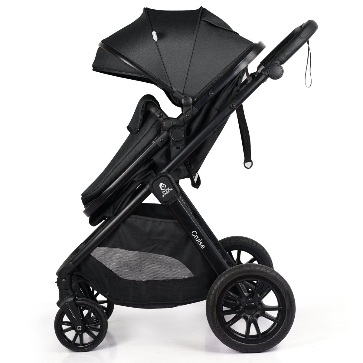 For Your Little One Cruise 3 In 1 Travel System With Car Seat - Eclipse Black (Free Cupholder / Seat Liner Included!) | Luxury Home Accessories | Heulog Glow