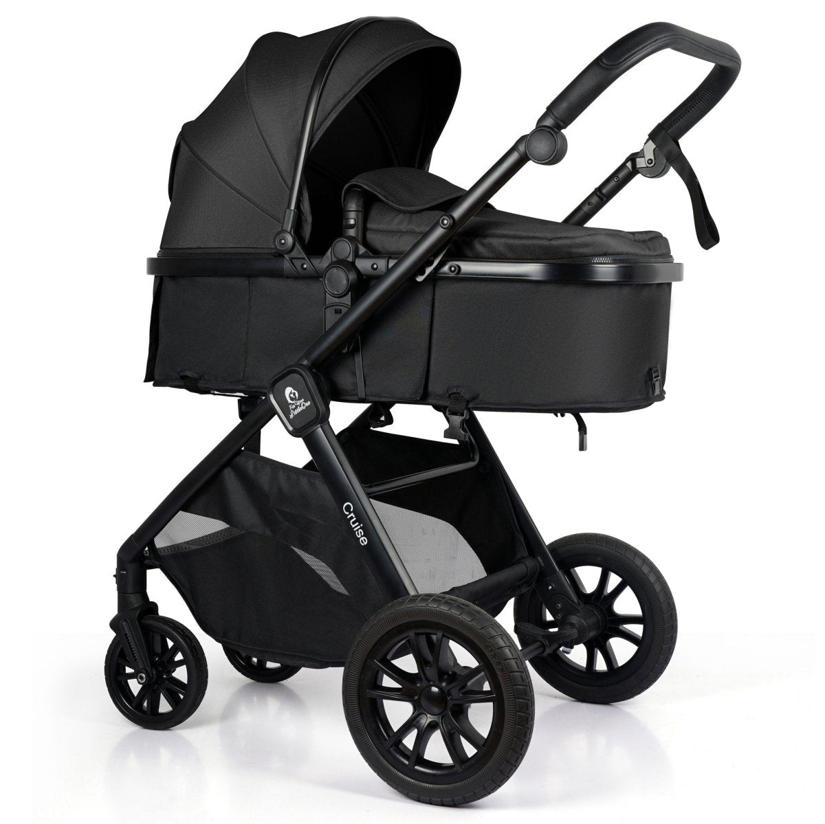 For Your Little One Cruise 3 In 1 Travel System With Car Seat - Eclipse Black (Free Cupholder / Seat Liner Included!) | Luxury Home Accessories | Heulog Glow