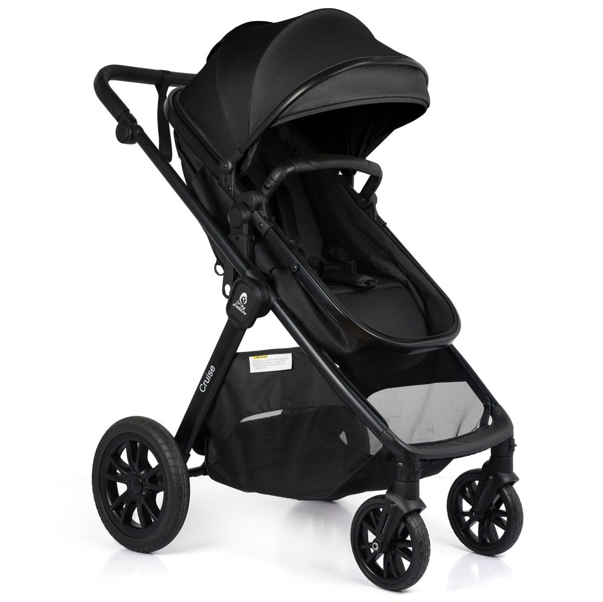 For Your Little One Cruise 3 In 1 Travel System With Car Seat - Eclipse Black (Free Cupholder / Seat Liner Included!) | Luxury Home Accessories | Heulog Glow