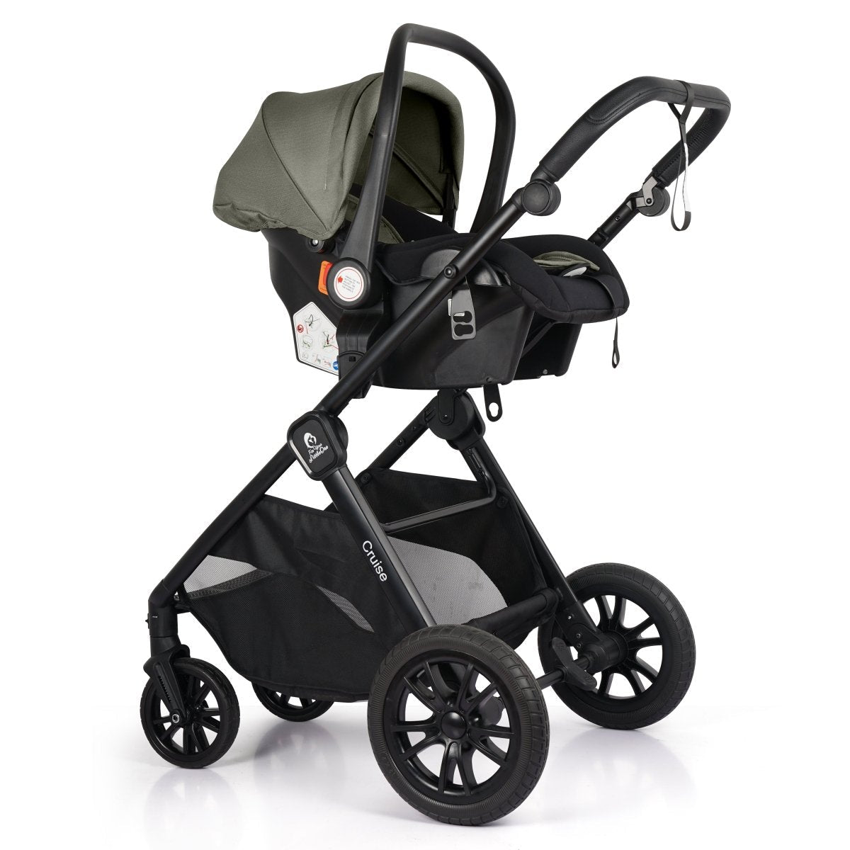 For Your Little One Cruise 3 In 1 Travel System With Car Seat - Pebble Sage (Free Cupholder And Seat Liner Included!) | Luxury Home Accessories | Heulog Glow