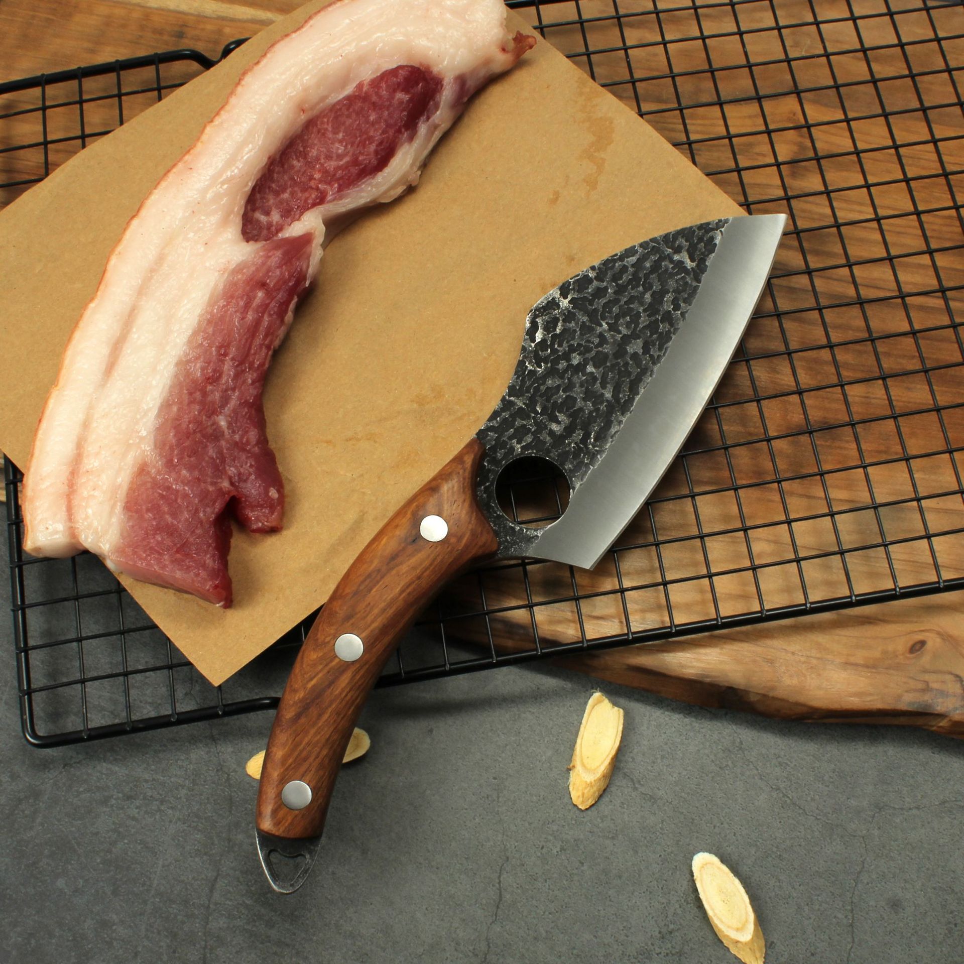 Forged Small Kitchen Boning Knife | Luxury Home Accessories | Heulog Glow