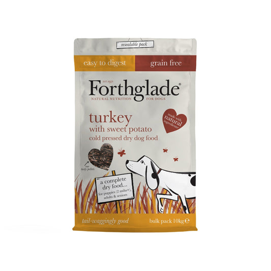 Forthglade Adult Cold Pressed Grain Free Turkey with Sweet Potato 10kg | Luxury Home Accessories | Heulog Glow