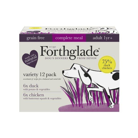 Forthglade Adult Complete Grain Free Duo Chicken & Duck 12 x 395g | Luxury Home Accessories | Heulog Glow