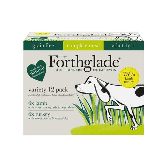 Forthglade Adult Complete Grain Free Duo Lamb & Turkey 12 x 395g | Luxury Home Accessories | Heulog Glow