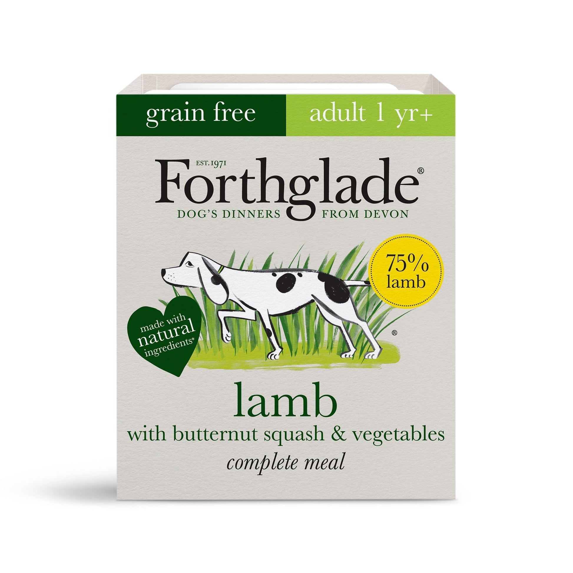 Forthglade Adult Complete Grain Free Lamb Trays 18 x 395g | Luxury Home Accessories | Heulog Glow