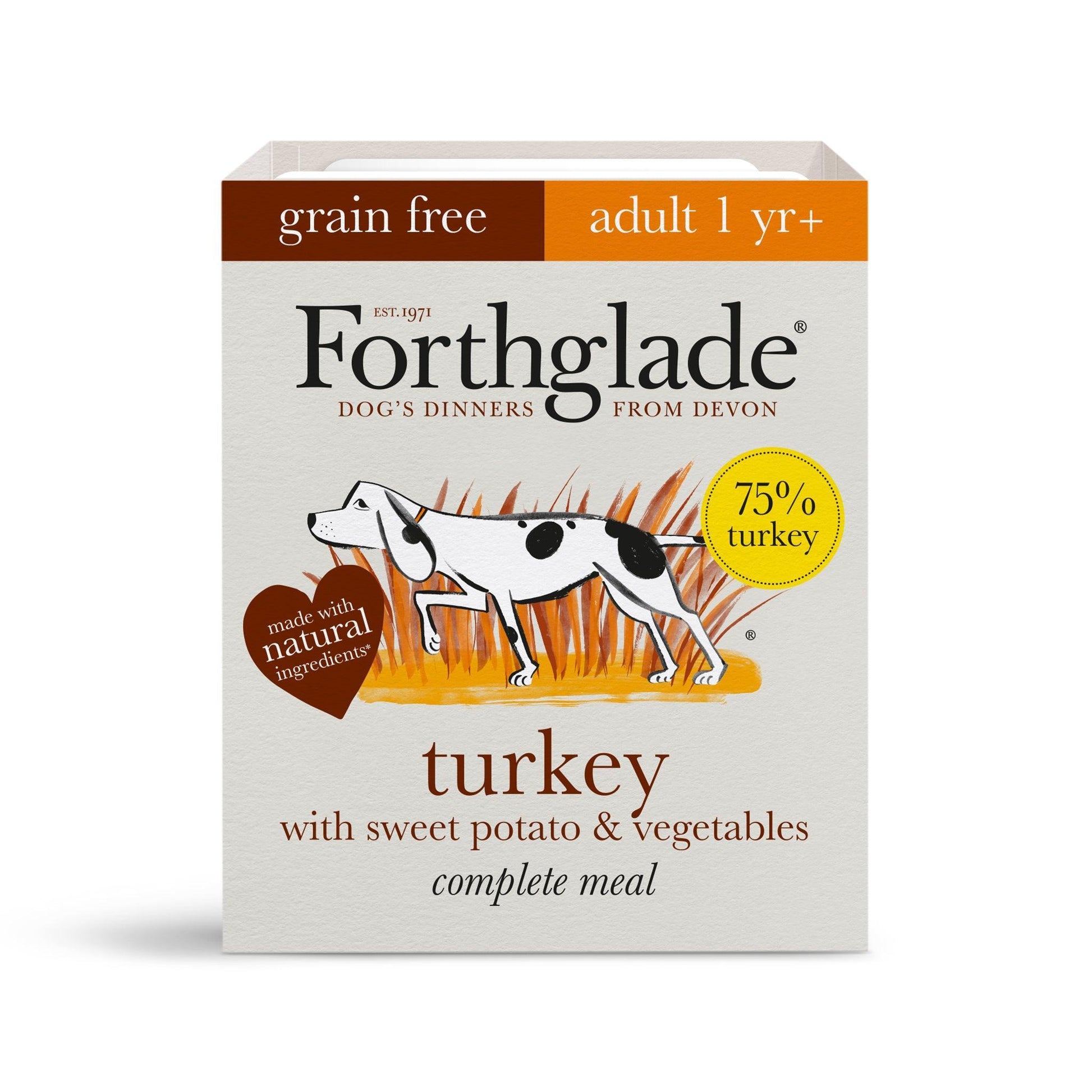 Forthglade Adult Complete Grain Free Turkey Trays 18 x 395g | Luxury Home Accessories | Heulog Glow