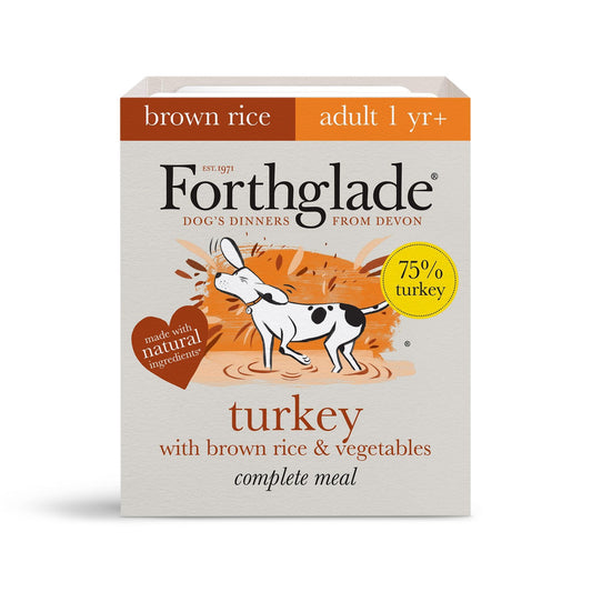 Forthglade Adult Complete Turkey Trays 18 x 395g | Luxury Home Accessories | Heulog Glow