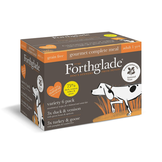 Forthglade Adult Gourmet Grain Free Variety Trays 6 x 395g | Luxury Home Accessories | Heulog Glow