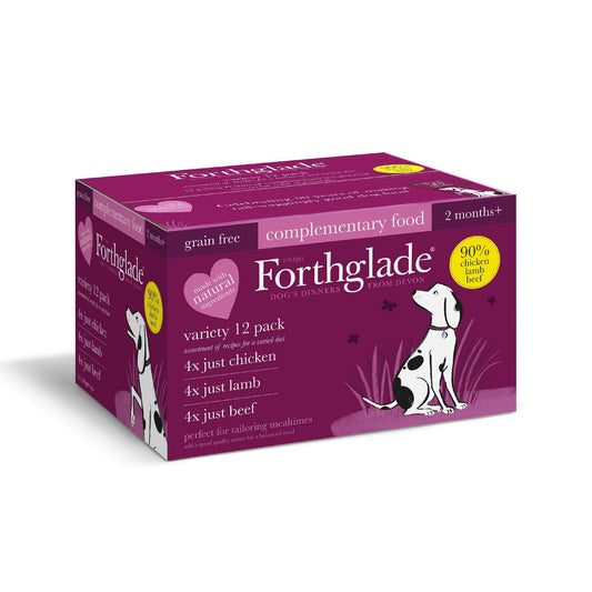 Forthglade Adult Just Grain Free Multicase Trays 12 x 395g | Luxury Home Accessories | Heulog Glow