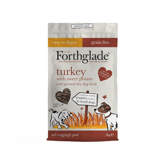 Forthglade Adult Small Dog Cold Pressed Grain Free Turkey with Sweet Potato 2kg | Luxury Home Accessories | Heulog Glow