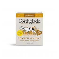 Forthglade Complete Grain Free Adult Chicken, Liver, Sweet Potatoes & Vegetables, 18 x 395g | Luxury Home Accessories | Heulog Glow