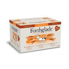 Forthglade Complete Meal Brown Rice - Adult Multicase 12 Pack (Lamb, Turkey, Chicken), 395g | Luxury Home Accessories | Heulog Glow