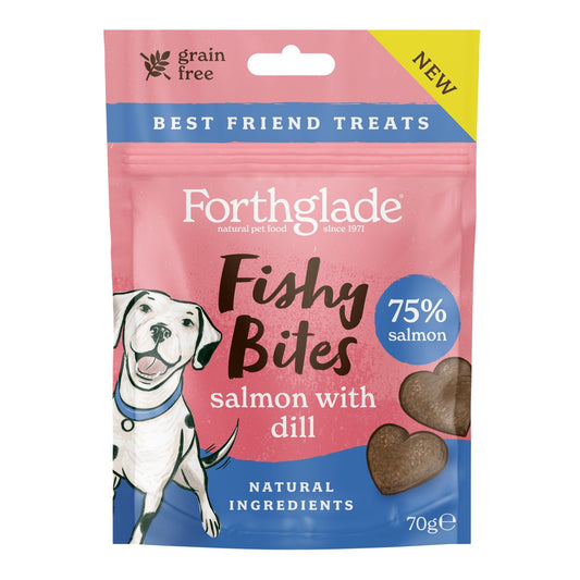 Forthglade Fishy Bite Salmon Treat 70g | Luxury Home Accessories | Heulog Glow