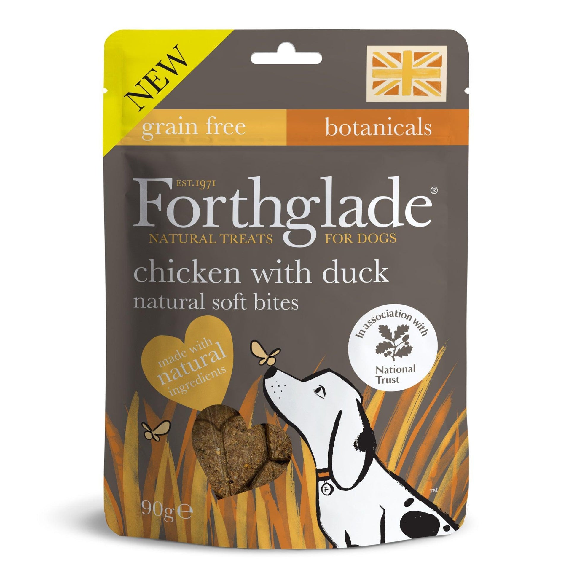 Forthglade National Trust Soft Bites Chick with Duck Treats 90g | Luxury Home Accessories | Heulog Glow