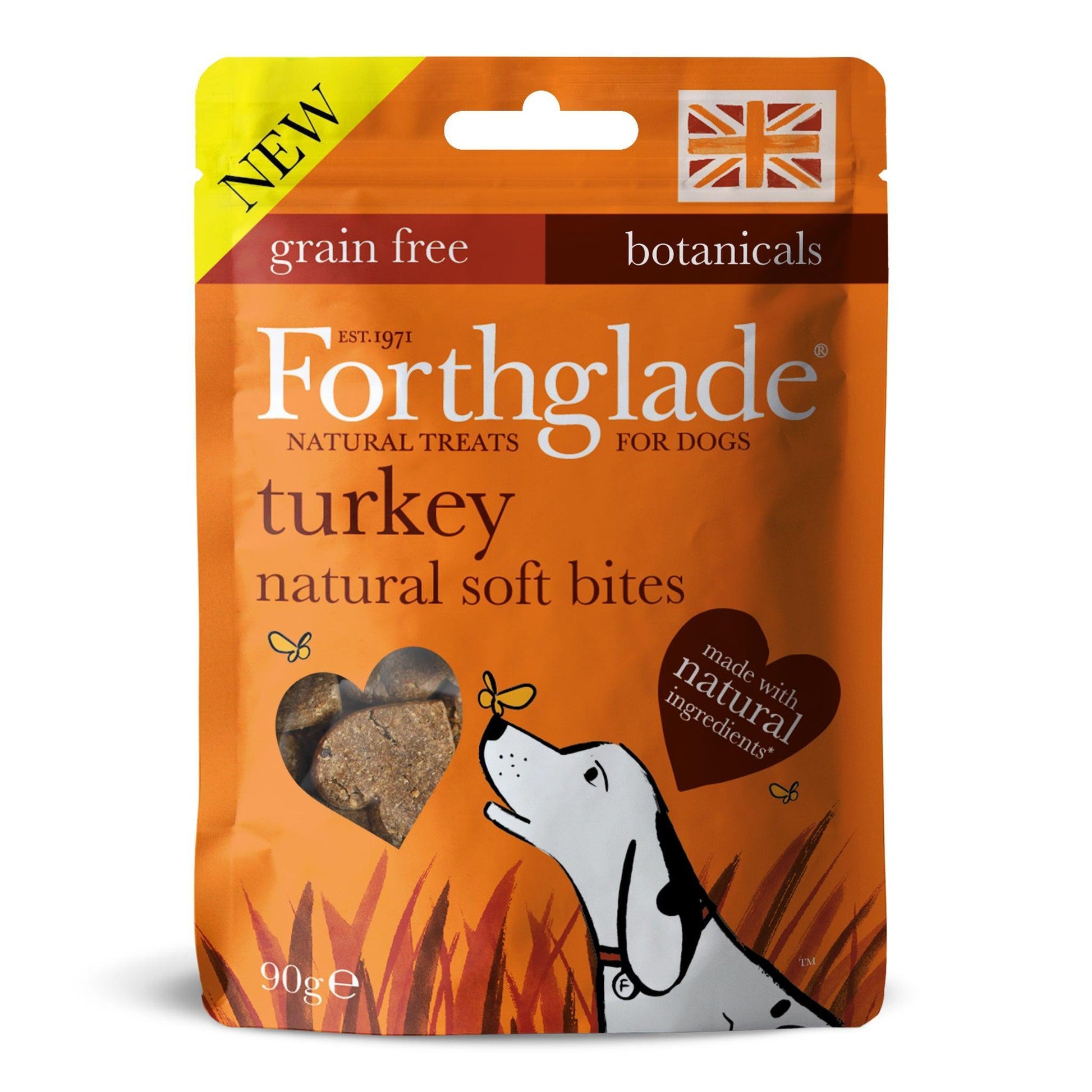 Forthglade Natural Soft Bites Turkey Treats 90g | Luxury Home Accessories | Heulog Glow