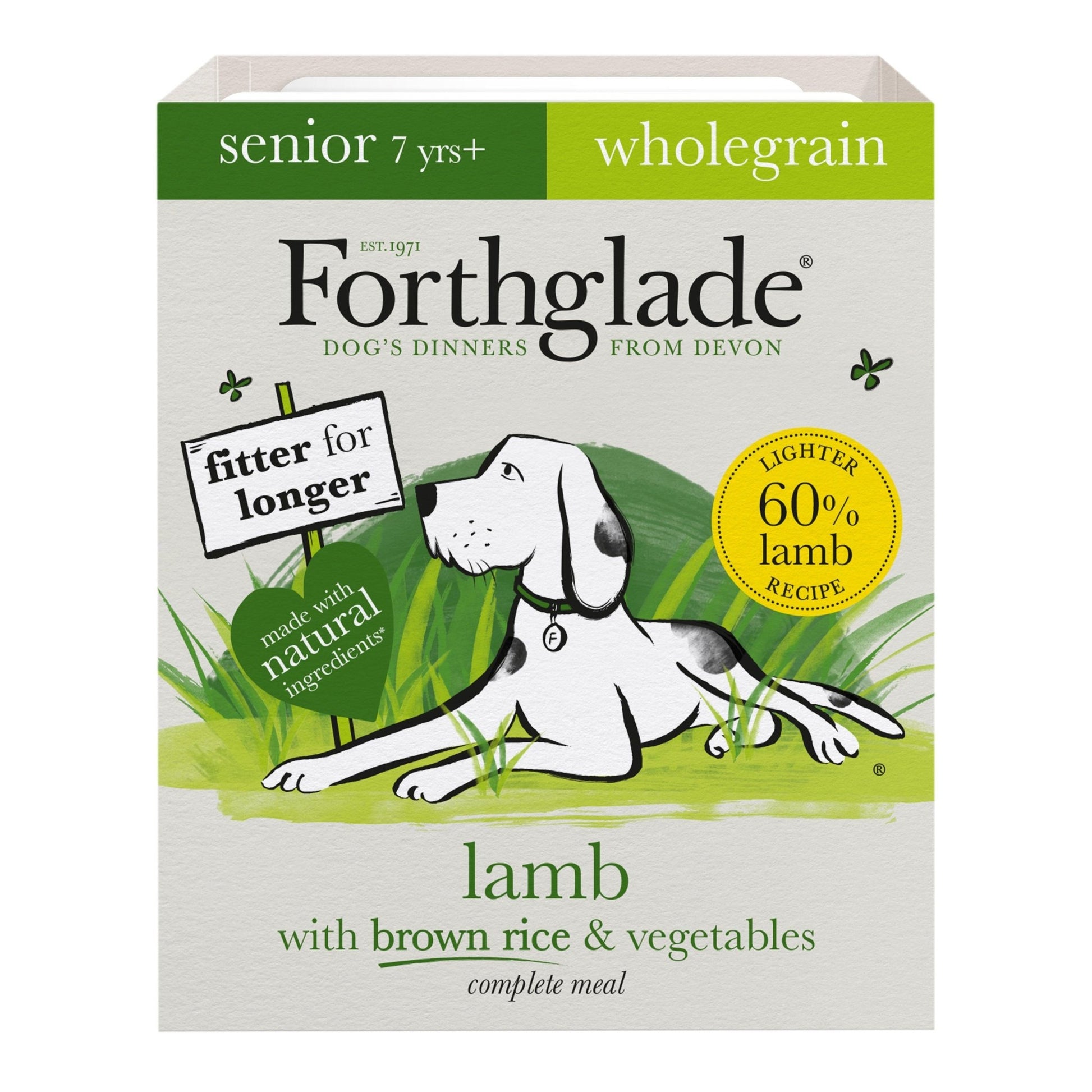 Forthglade Senior Complete Wholegrain Lamb Brown Rice & Veg Trays 18 x 395g | Luxury Home Accessories | Heulog Glow