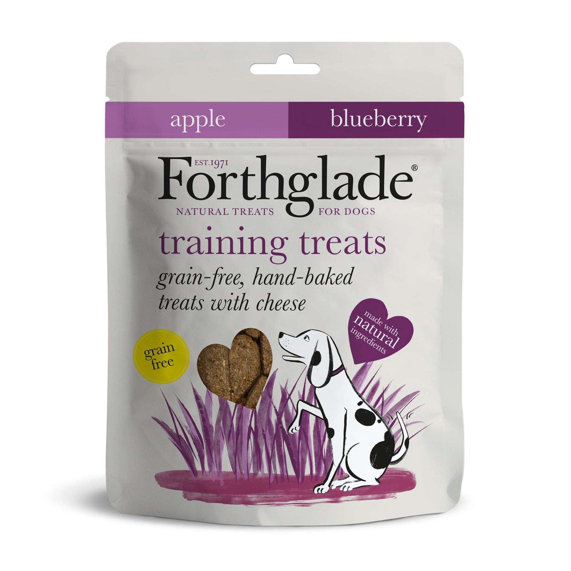 Forthglade Training Treats Grain Free Apple & Blueberry 150g | Luxury Home Accessories | Heulog Glow