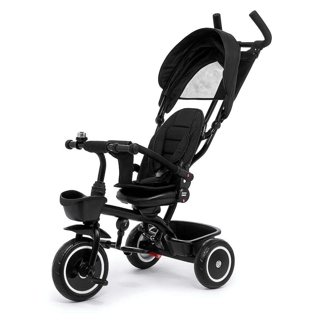 Foryourlittleone 6 in 1 Trike V3 - Black (9 months - 5 years) | Luxury Home Accessories | Heulog Glow
