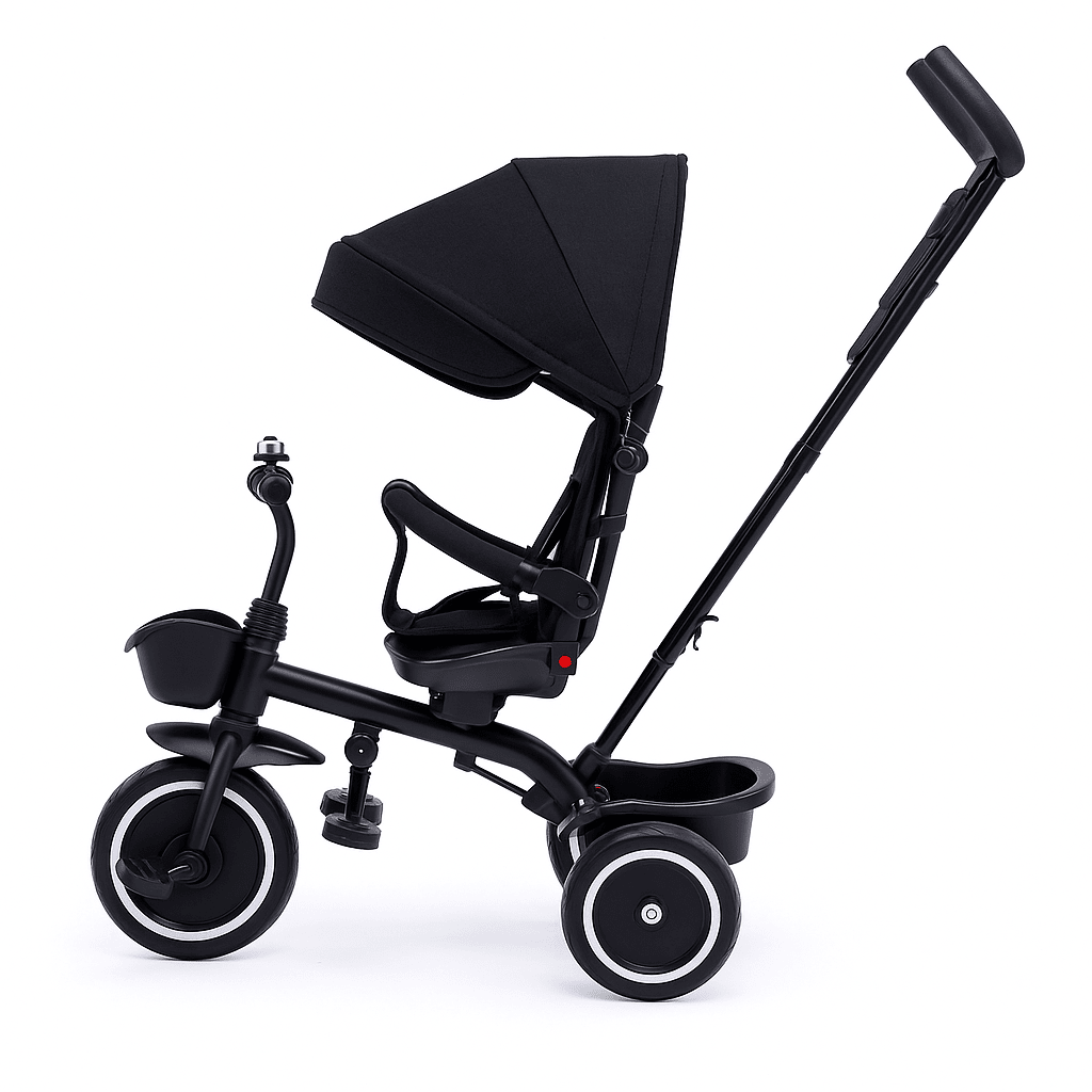 Foryourlittleone 6 in 1 Trike V3 - Black (9 months - 5 years) | Luxury Home Accessories | Heulog Glow