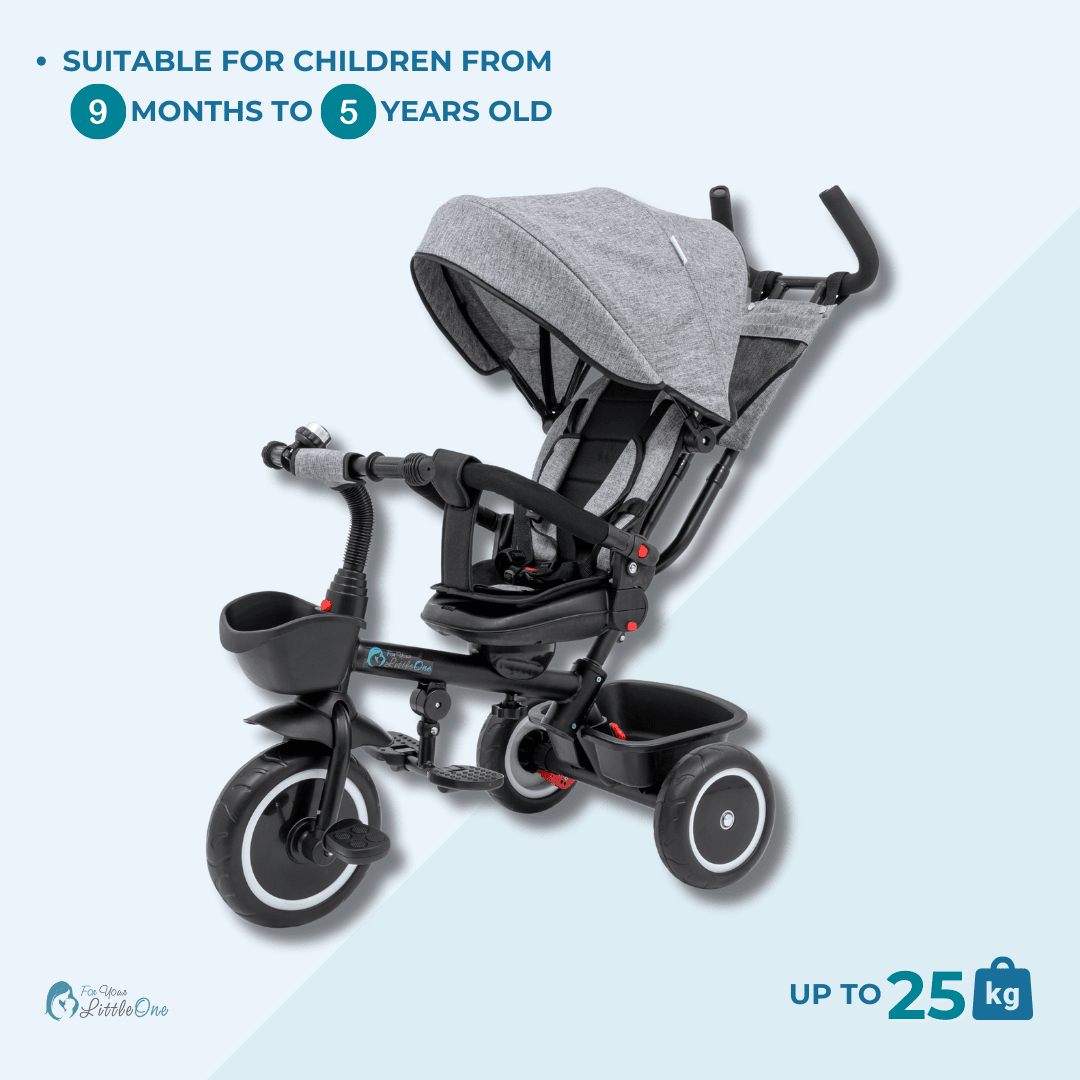 Foryourlittleone 6 in 1 Trike V3 - Blue (9 months - 5 years) | Luxury Home Accessories | Heulog Glow